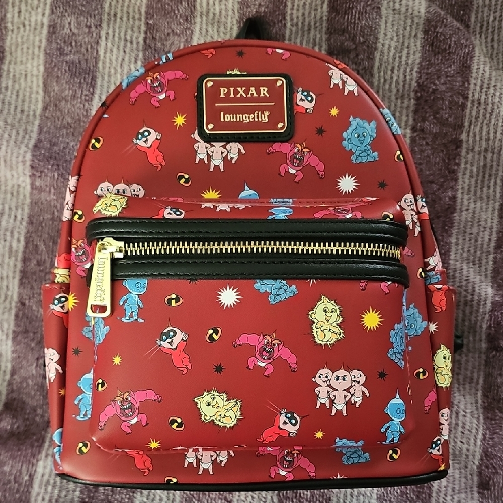 Loungefly Red Pixar Character Backpack